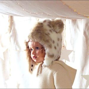 SALE‼️ R.H. Faux Fur Snow Leopard Hat